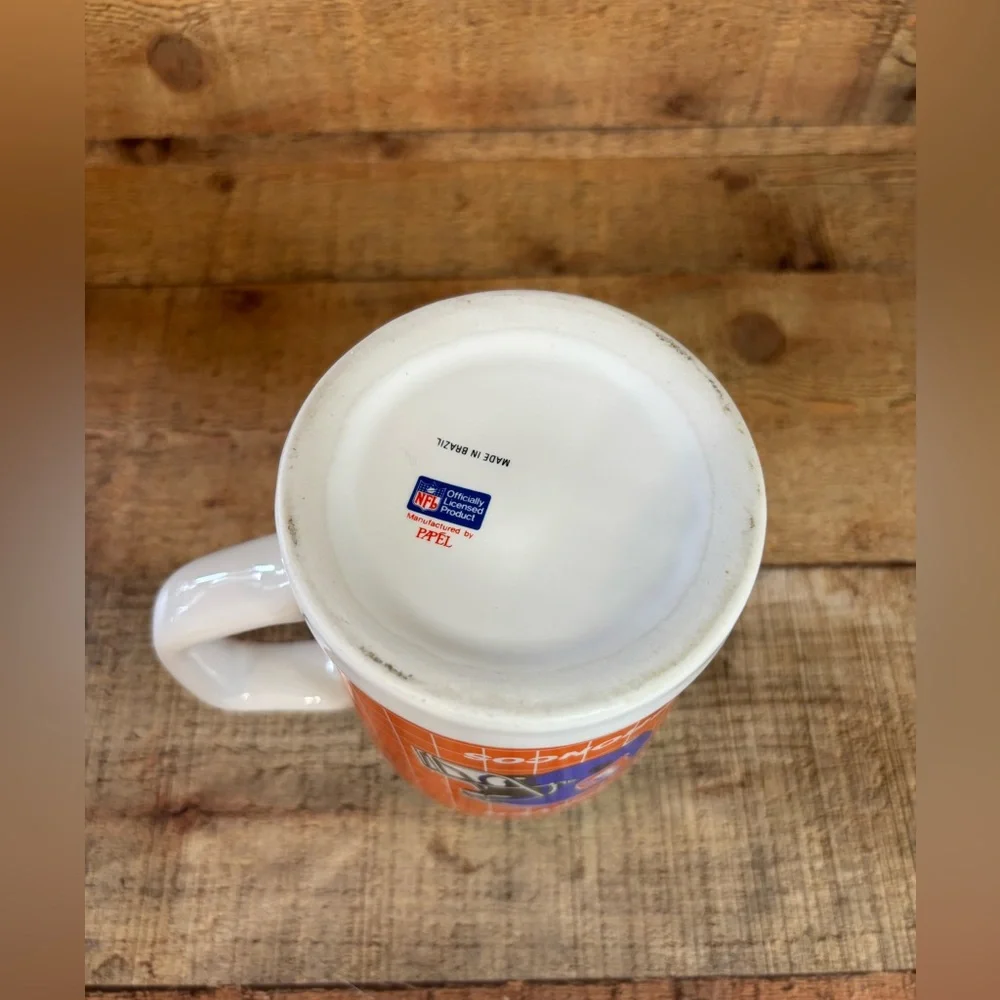 Vintage Denver Broncos Ceramic Mug Beer Stein Orange Licensed NFL 90’s Papel
